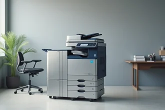 Photocopieur moderne installé dans un bureau professionnel