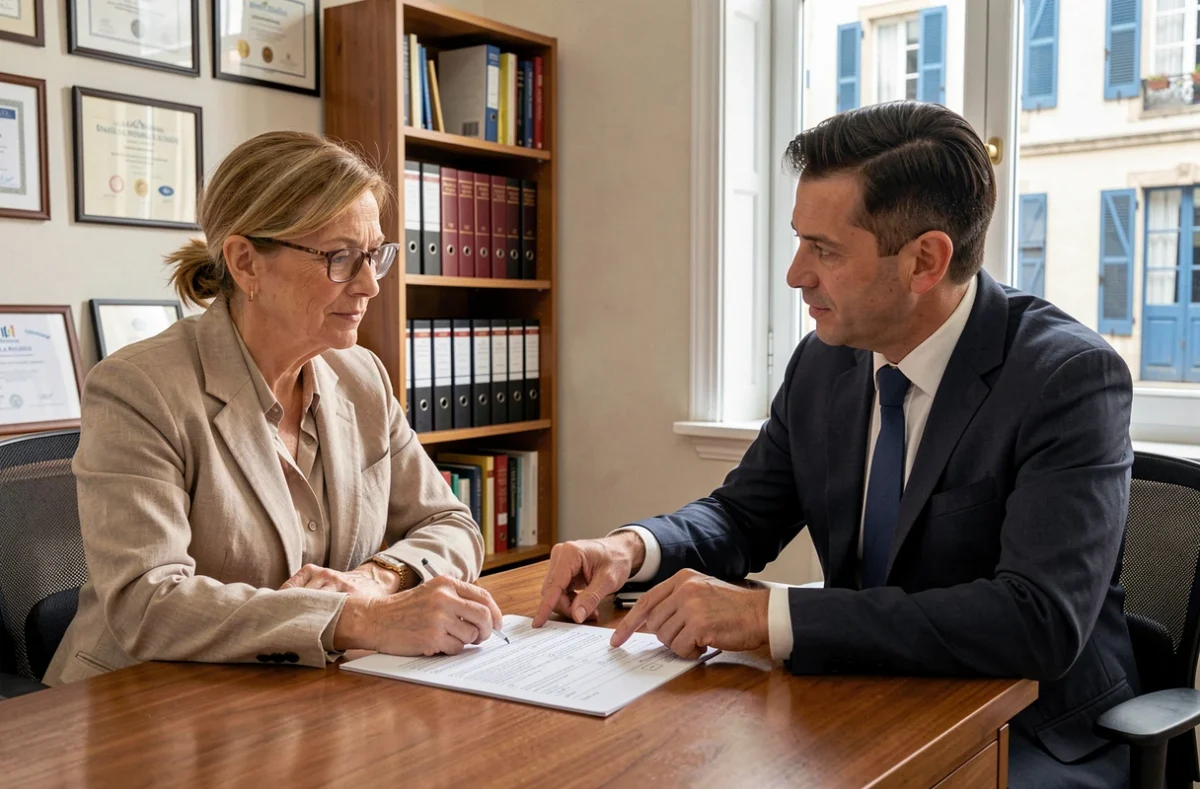 Consultation avec un conseiller en portage salarial dans un bureau professionnel à La Rochelle