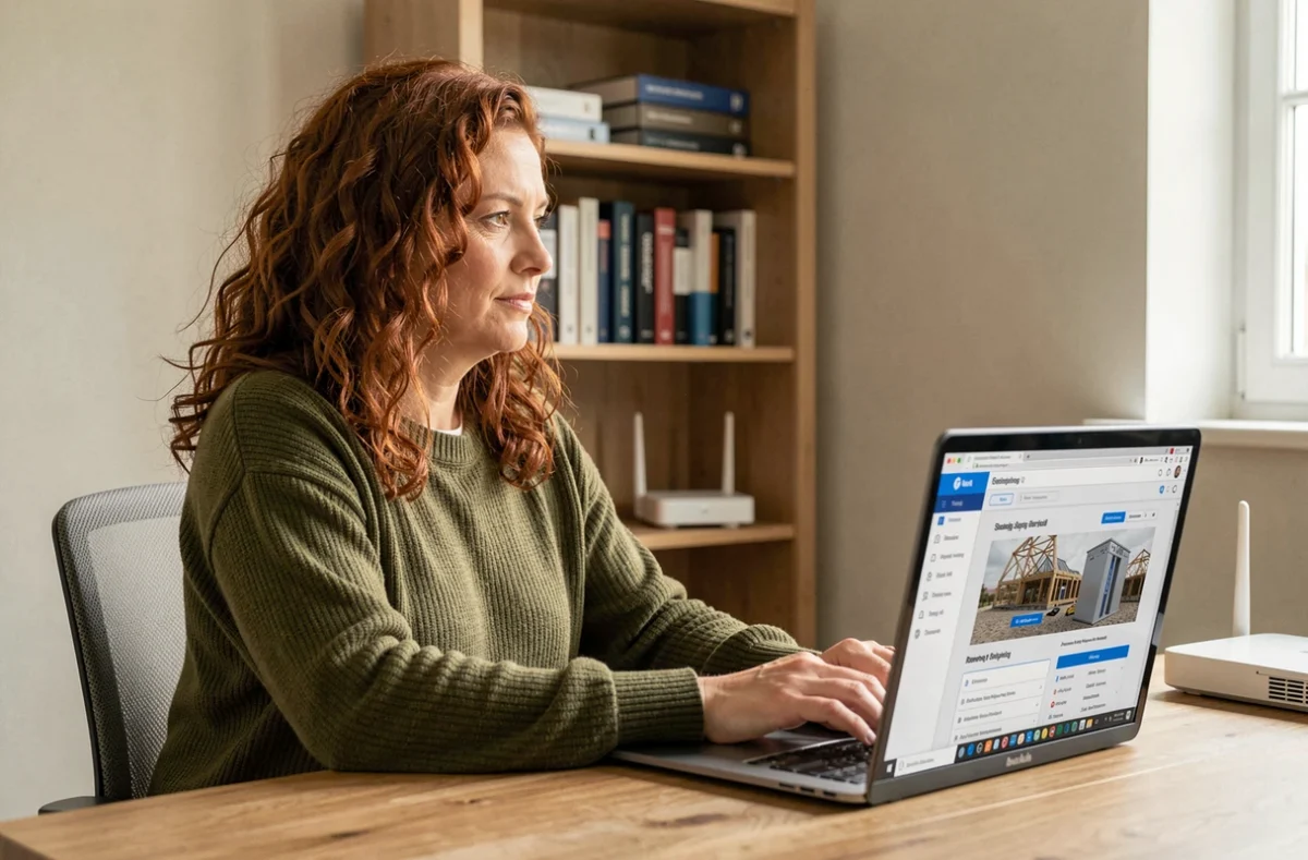 Professionnelle de Web Adiire travaillant sur la création de site internet et la gestion d'hébergement web depuis son bureau
